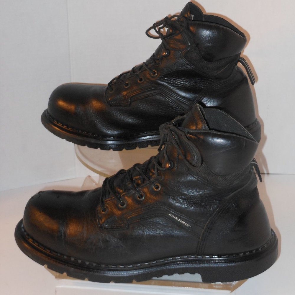 RED WING LEATHER STEEL TOE ANKLE BOOTS SIZE 12 MED